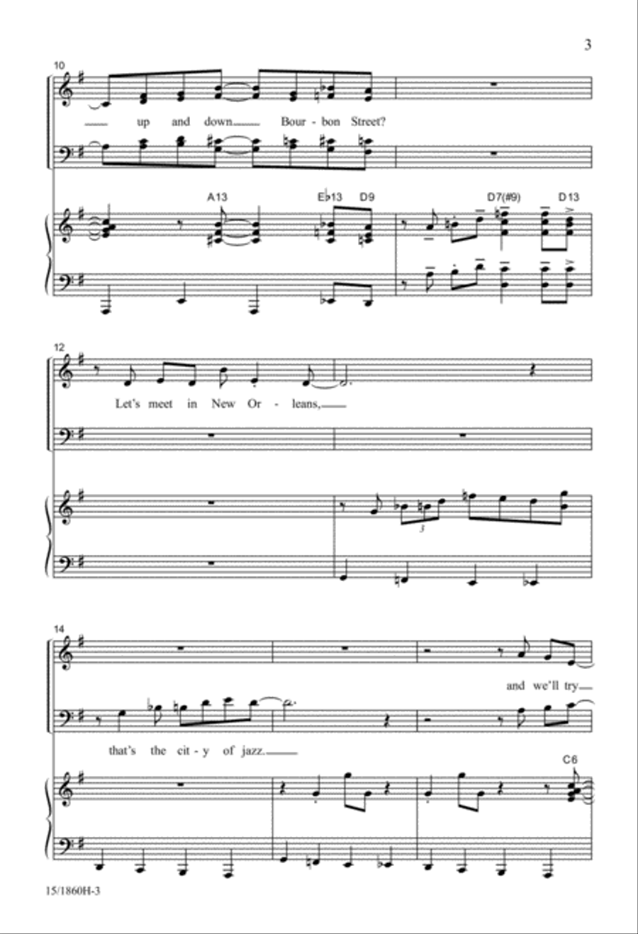 City of Jazz 4-Part scores gallery preview page 3