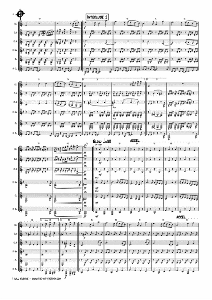 I Will Survive Woodwind Ensemble scores gallery preview page 5