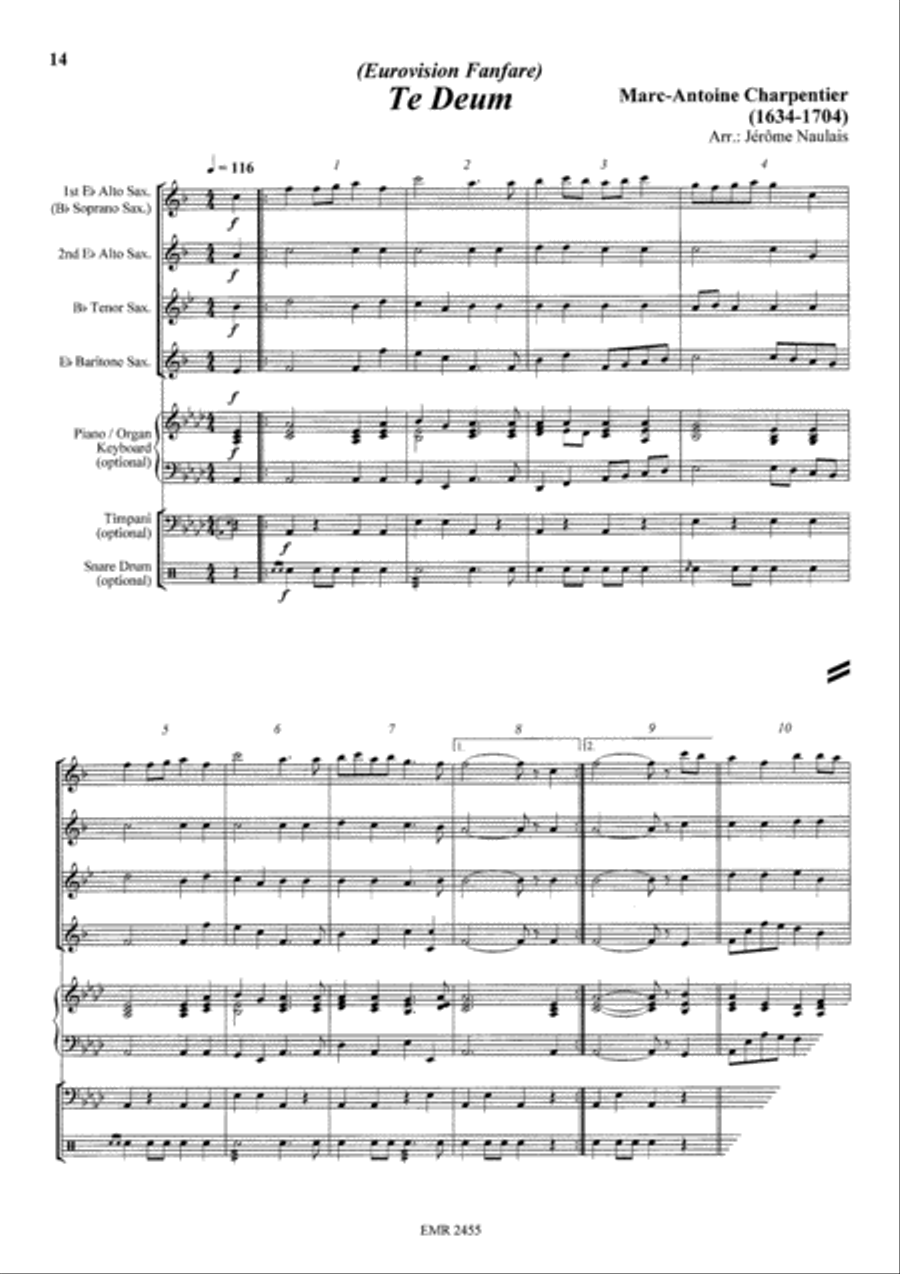 Album Volume 5 Saxophone Ensemble scores gallery preview page 7