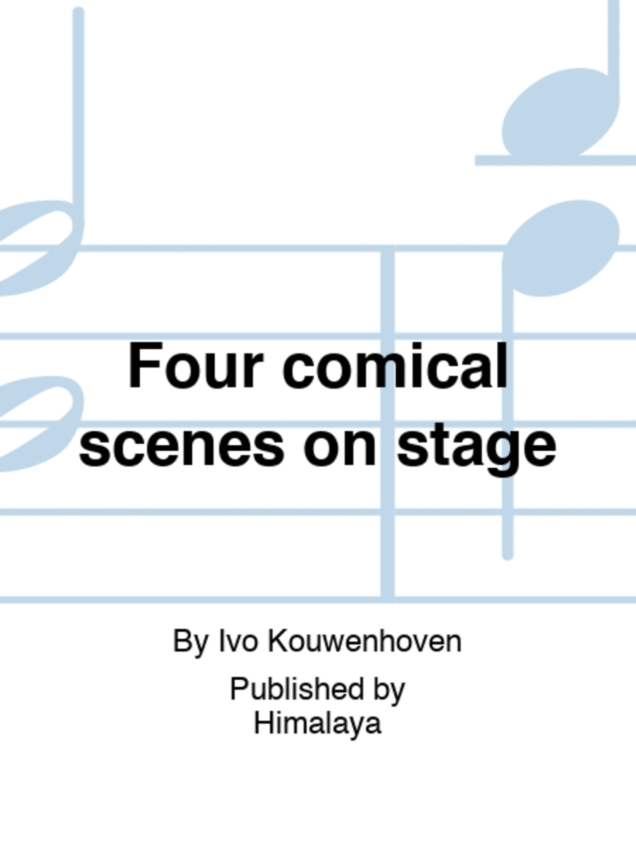 Four comical scenes on stage Set of Parts scores gallery preview page 1