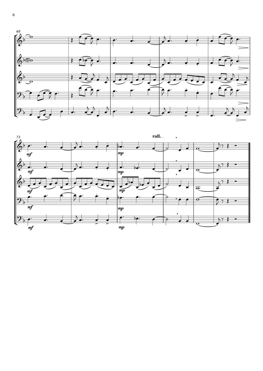 Here Comes The Sun Brass Ensemble scores gallery preview page 6