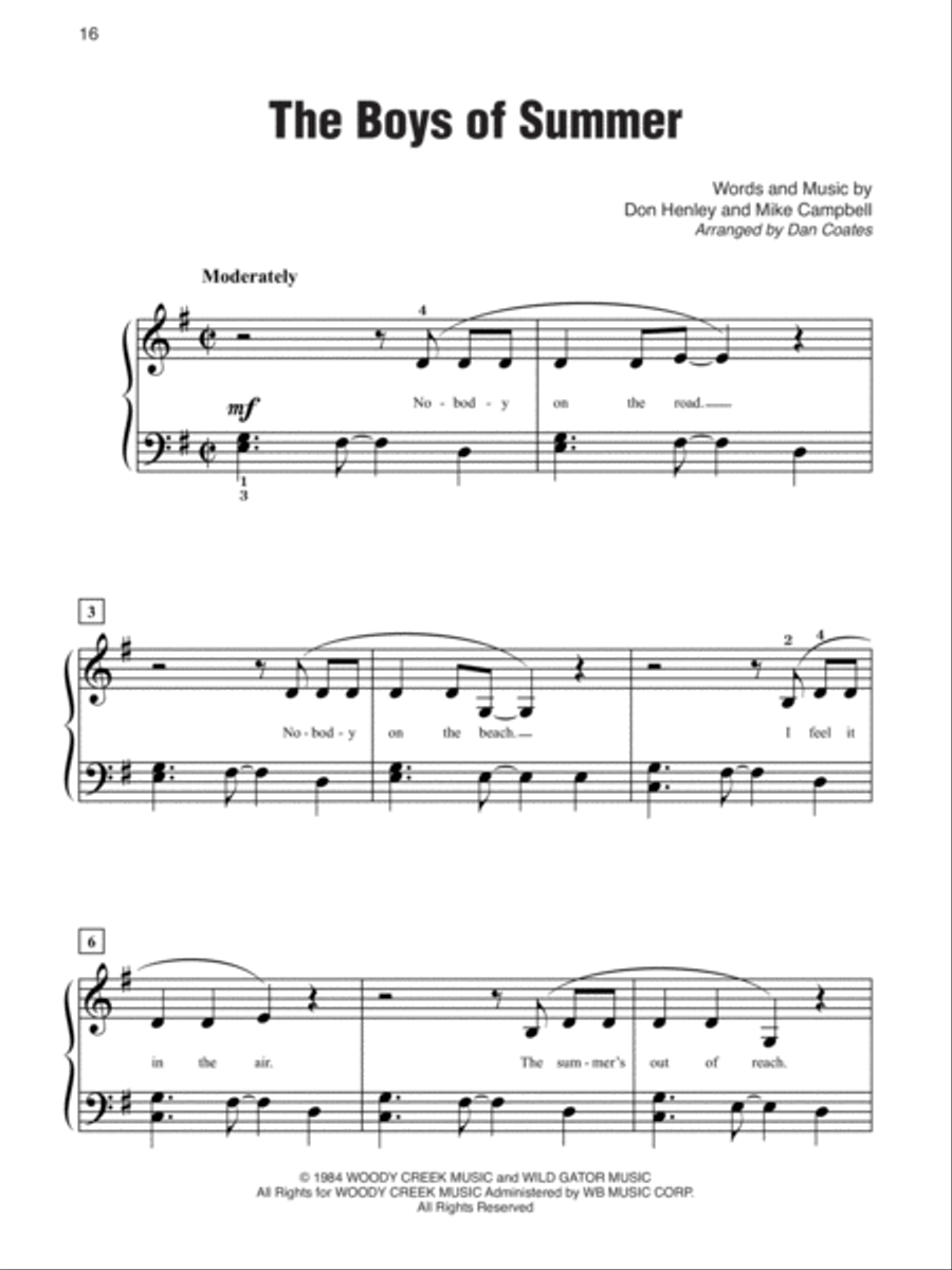 Simply Rock 80s Easy Piano scores gallery preview page 3