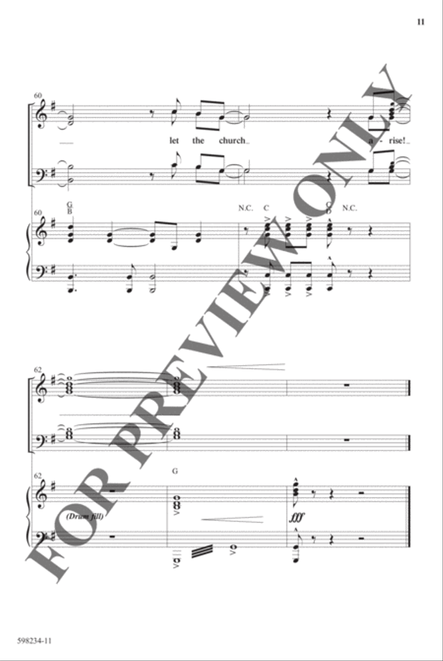 Let the Church Arise - Anthem Choir scores gallery preview page 11