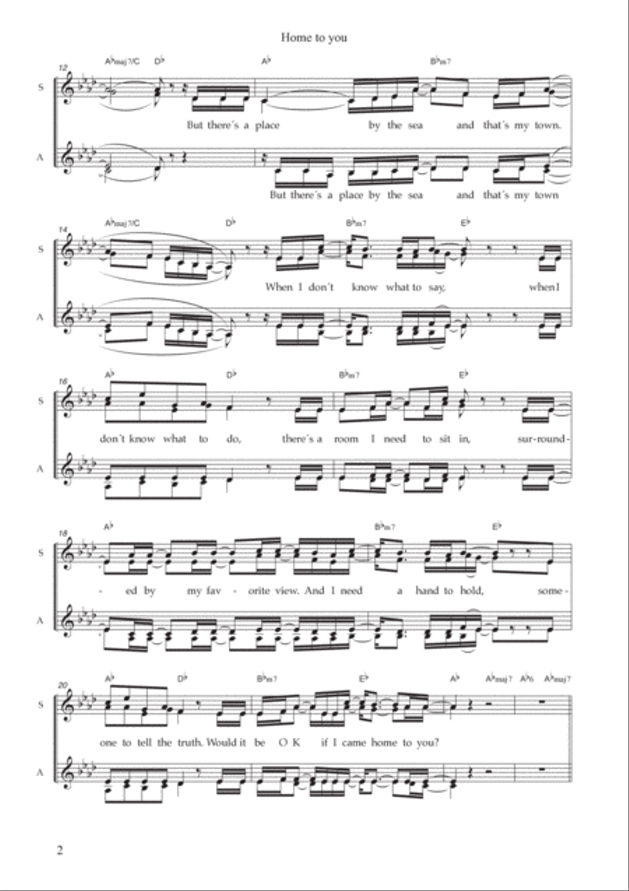 Home To You SSAA scores gallery preview page 2
