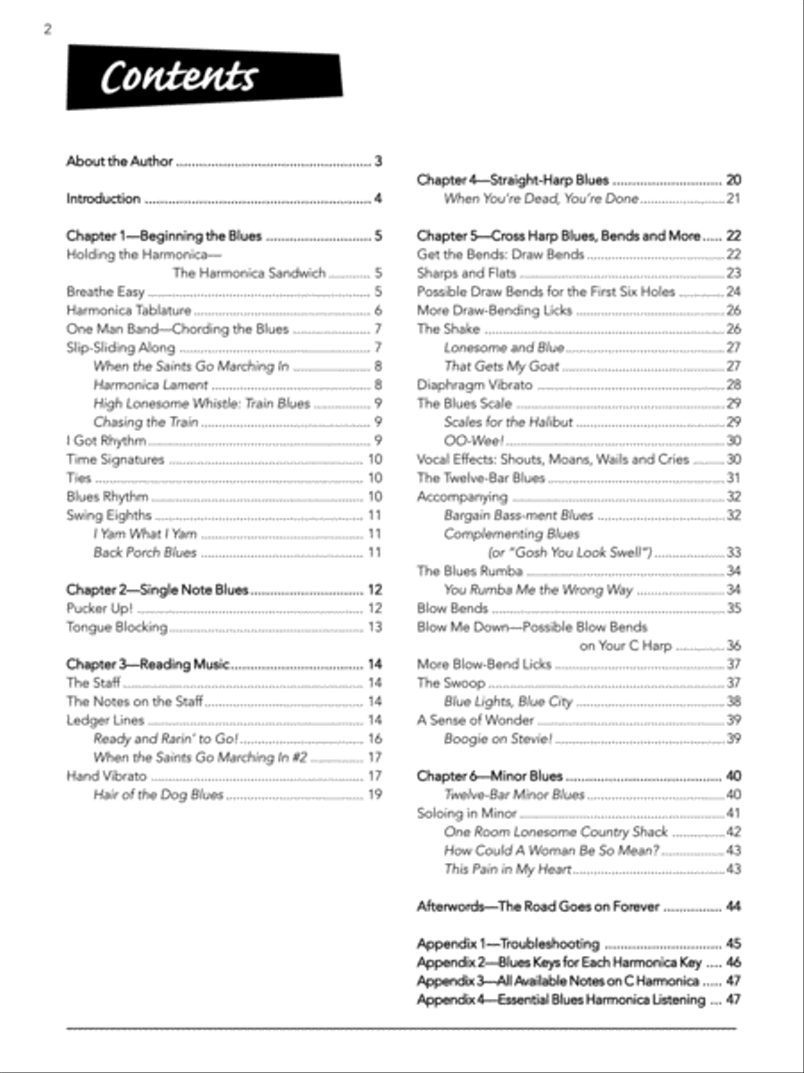 Blues Harmonica for Beginners Harmonica scores gallery preview page 2
