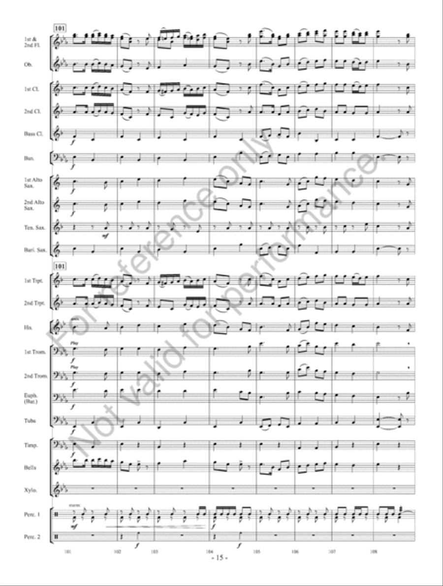 The Toymaker's Workshop Concert Band scores gallery preview page 16