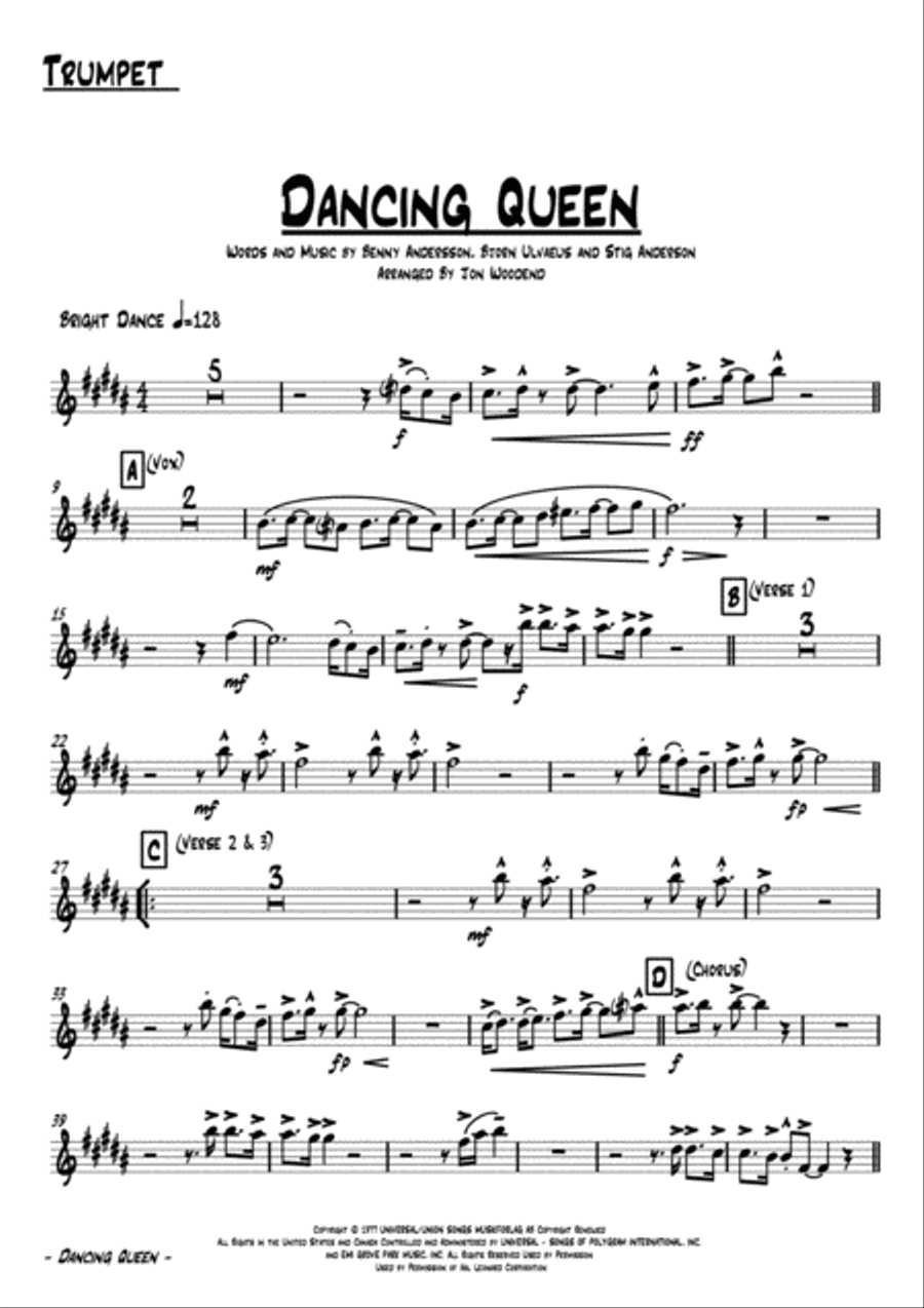 Dancing Queen Dancing Queen Jazz Ensemble scores gallery preview page 4