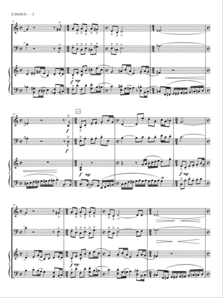 Z Dance (Piano Trio) Piano Trio scores gallery preview page 6