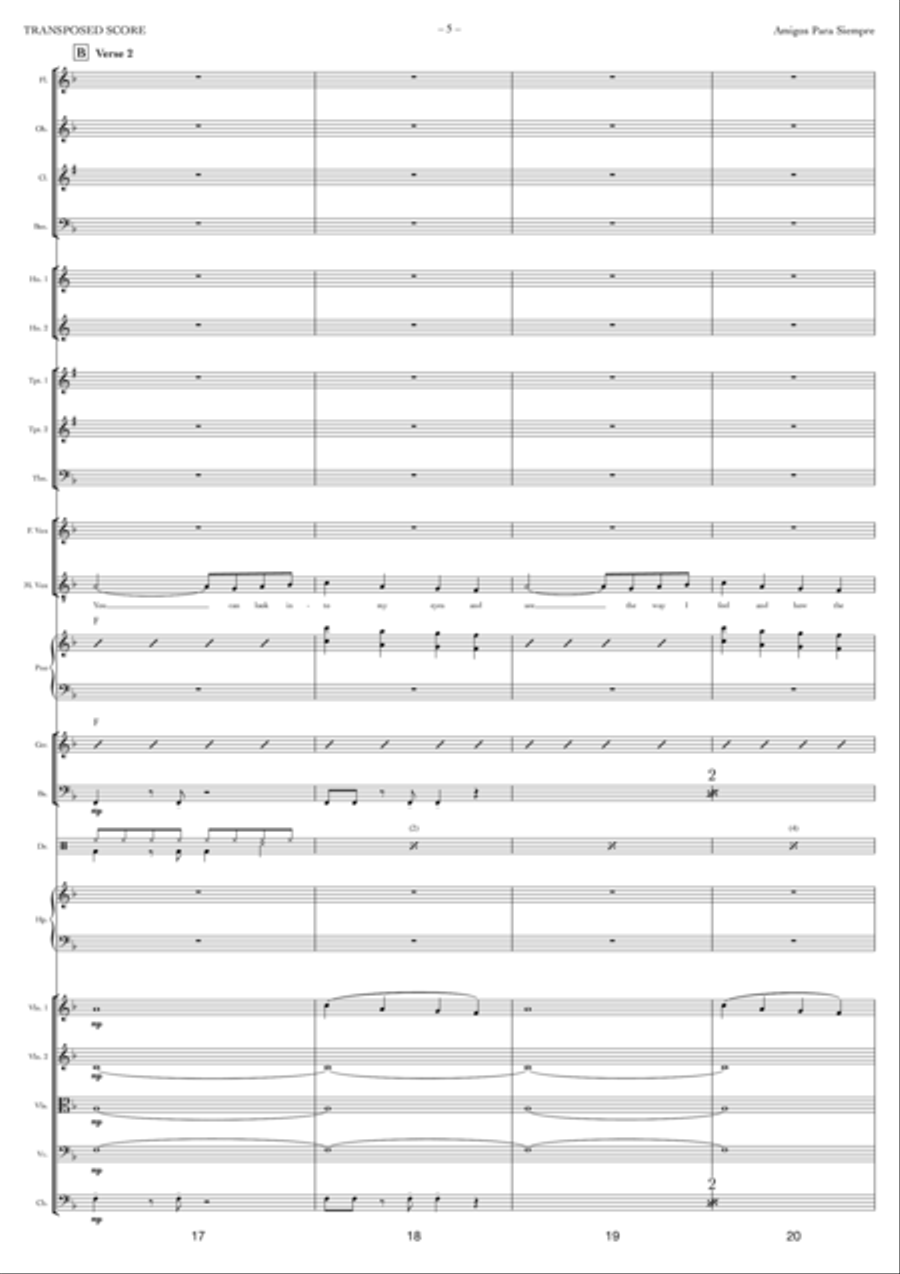 Amigos Para Siempre Full Orchestra scores gallery preview page 5