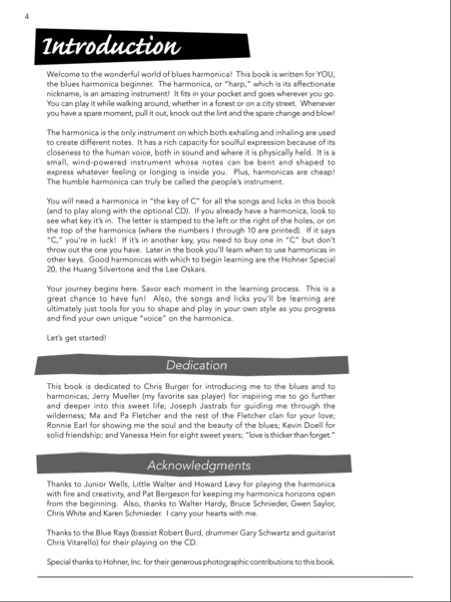 Blues Harmonica for Beginners Harmonica scores gallery preview page 4