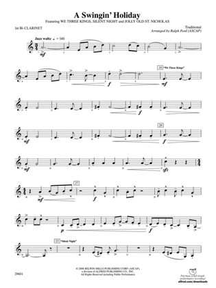 A Swingin' Holiday: 1st B-flat Clarinet