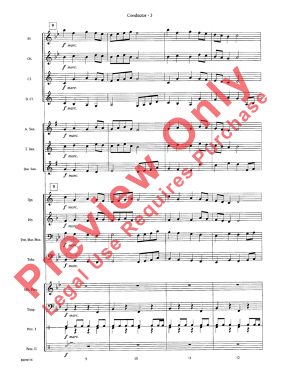 Contredanse Concert Band scores gallery preview page 5