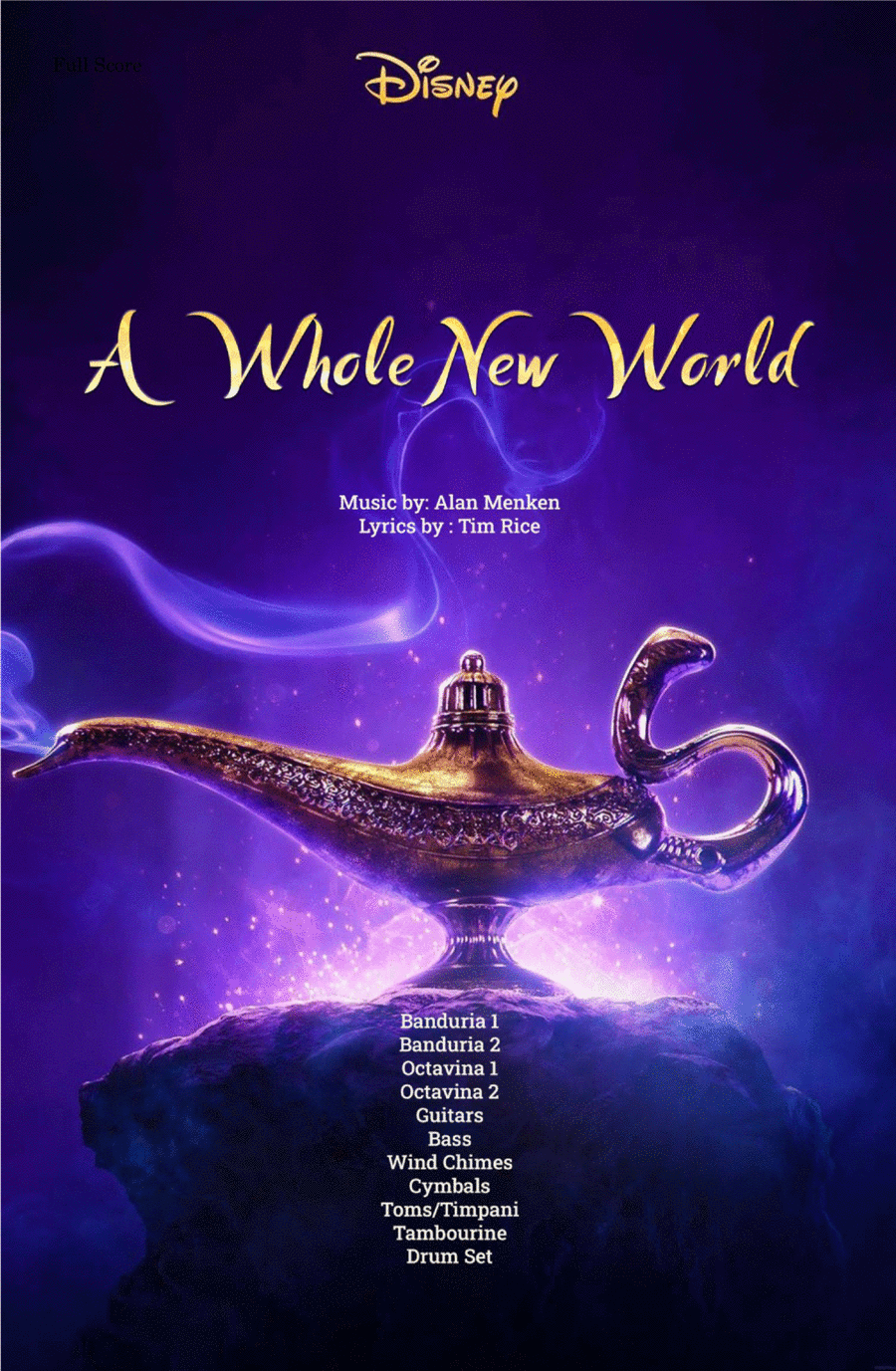 A Whole New World Large Ensemble scores gallery preview page 1