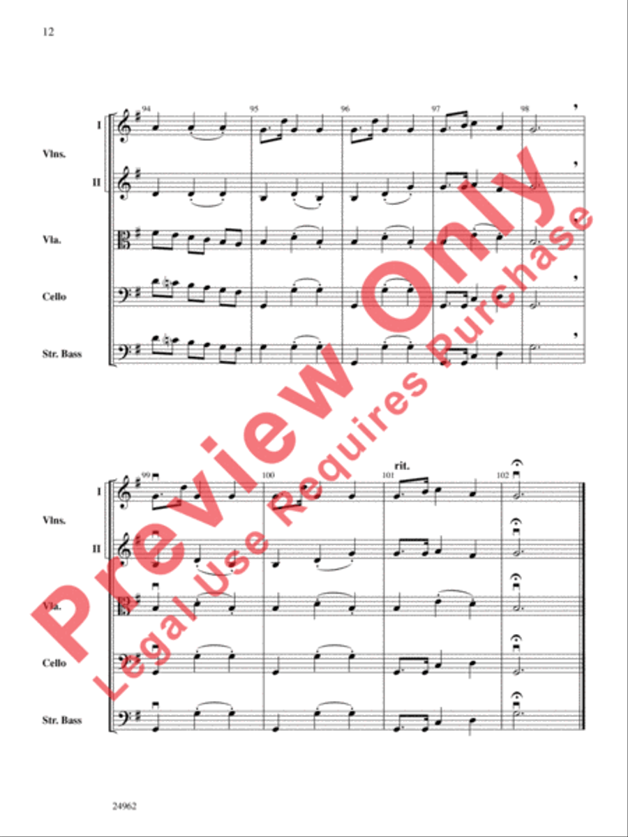 Autumn from The Four Seasons String Orchestra scores gallery preview page 13