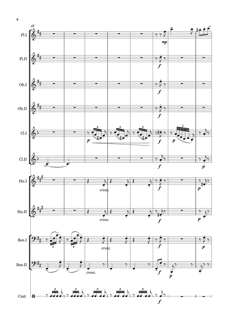 El paño moruno Woodwind Quintet scores gallery preview page 4