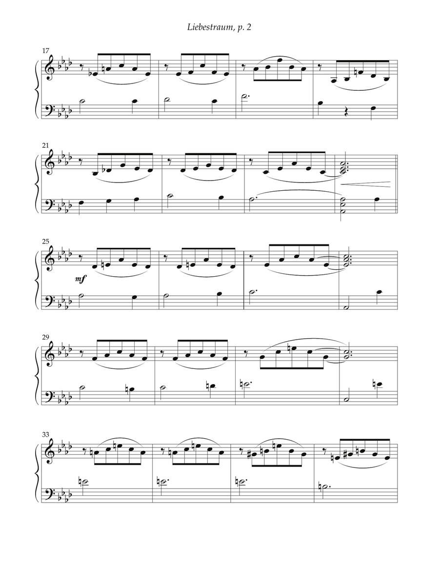 Liebestraum - EASY! Easy Piano scores gallery preview page 2