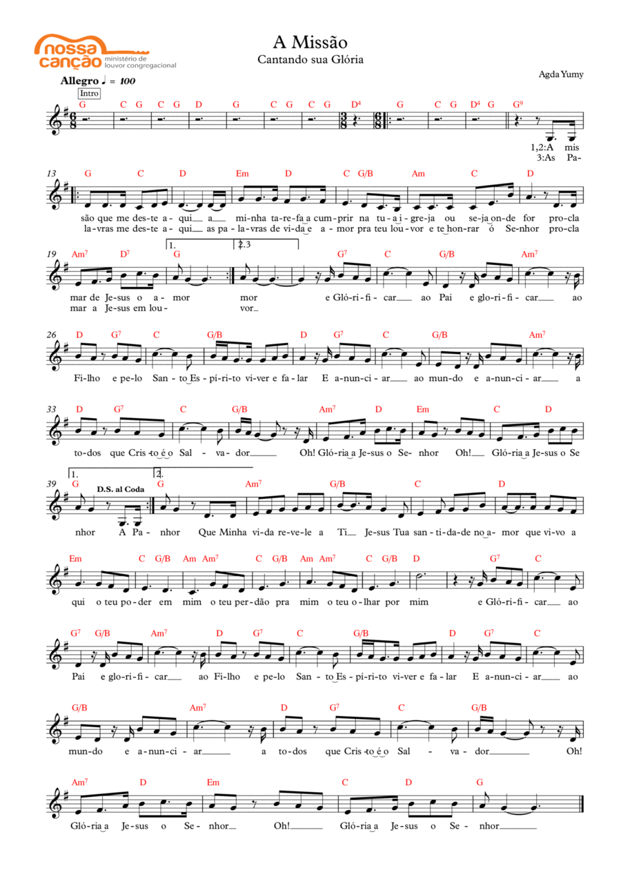 A missão Piano scores gallery preview page 1