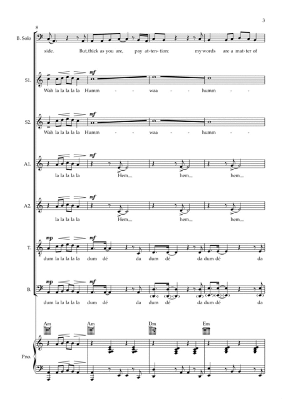 Be Prepared Be Prepared Choir scores gallery preview page 3