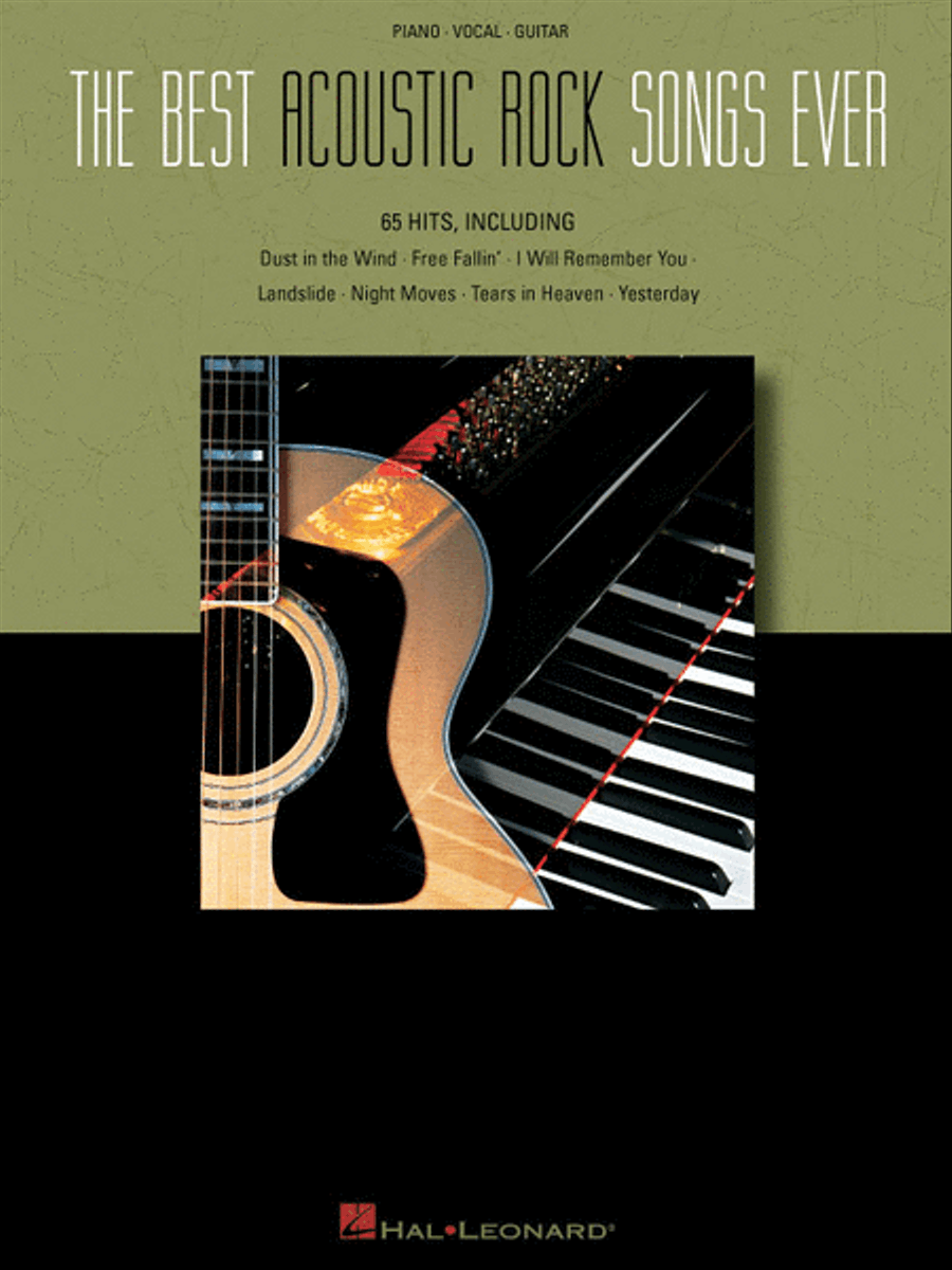The Best Acoustic Rock Songs Ever Piano, Vocal, Guitar scores gallery preview page 1