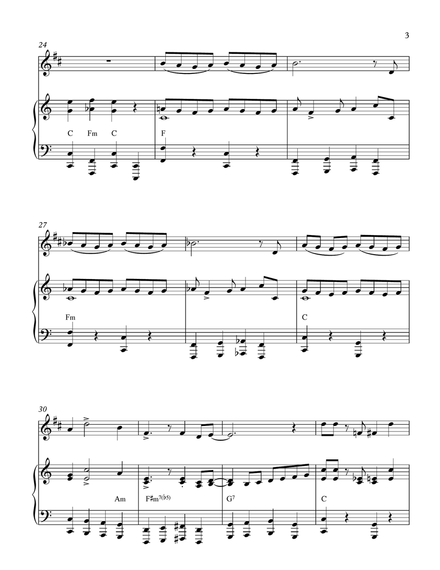 The Flapper's Ball (1920's-style): Bass Clarinet & Piano Small Ensemble scores gallery preview page 3