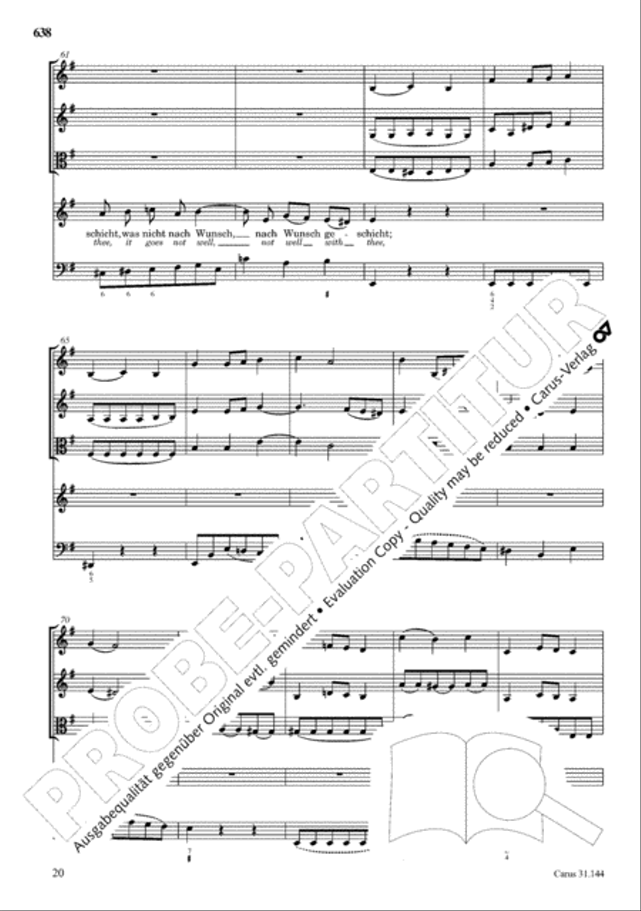 The Complete Sacred Vocal Works (Das geistliche Vokalwerk) Voice scores gallery preview page 637