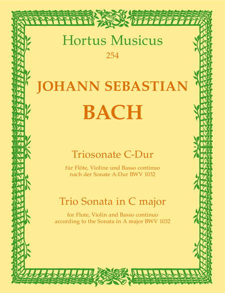 Trio Sonata for Flute, Violin and Basso continuo C major