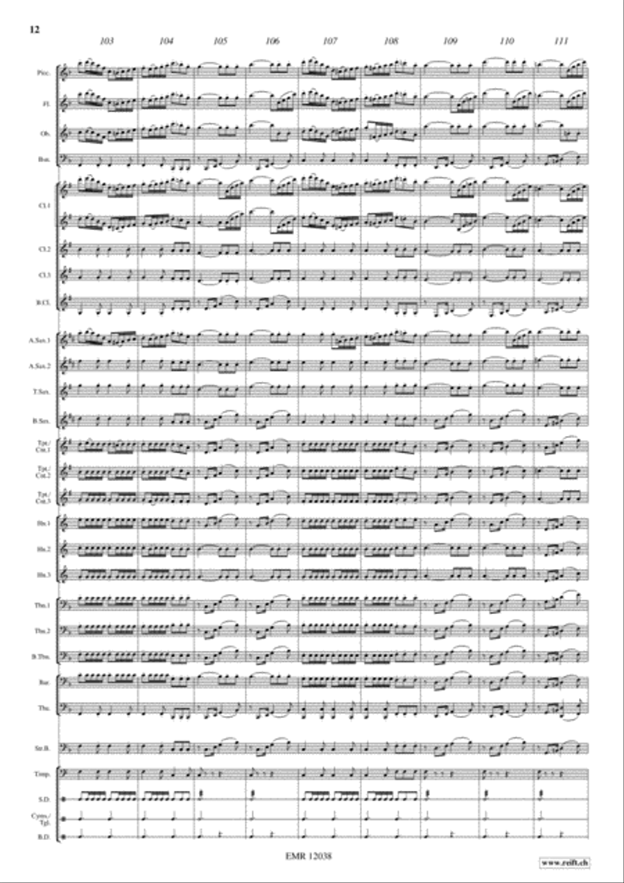 Die schone Galathee Die schone Galathee Concert Band scores gallery preview page 13