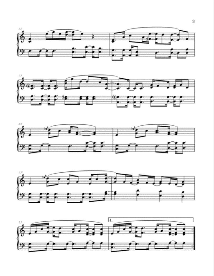 Tiny Dancer Piano Solo scores gallery preview page 3