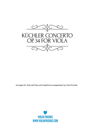 Küchler Concerto Op. 34 for Viola and Piano