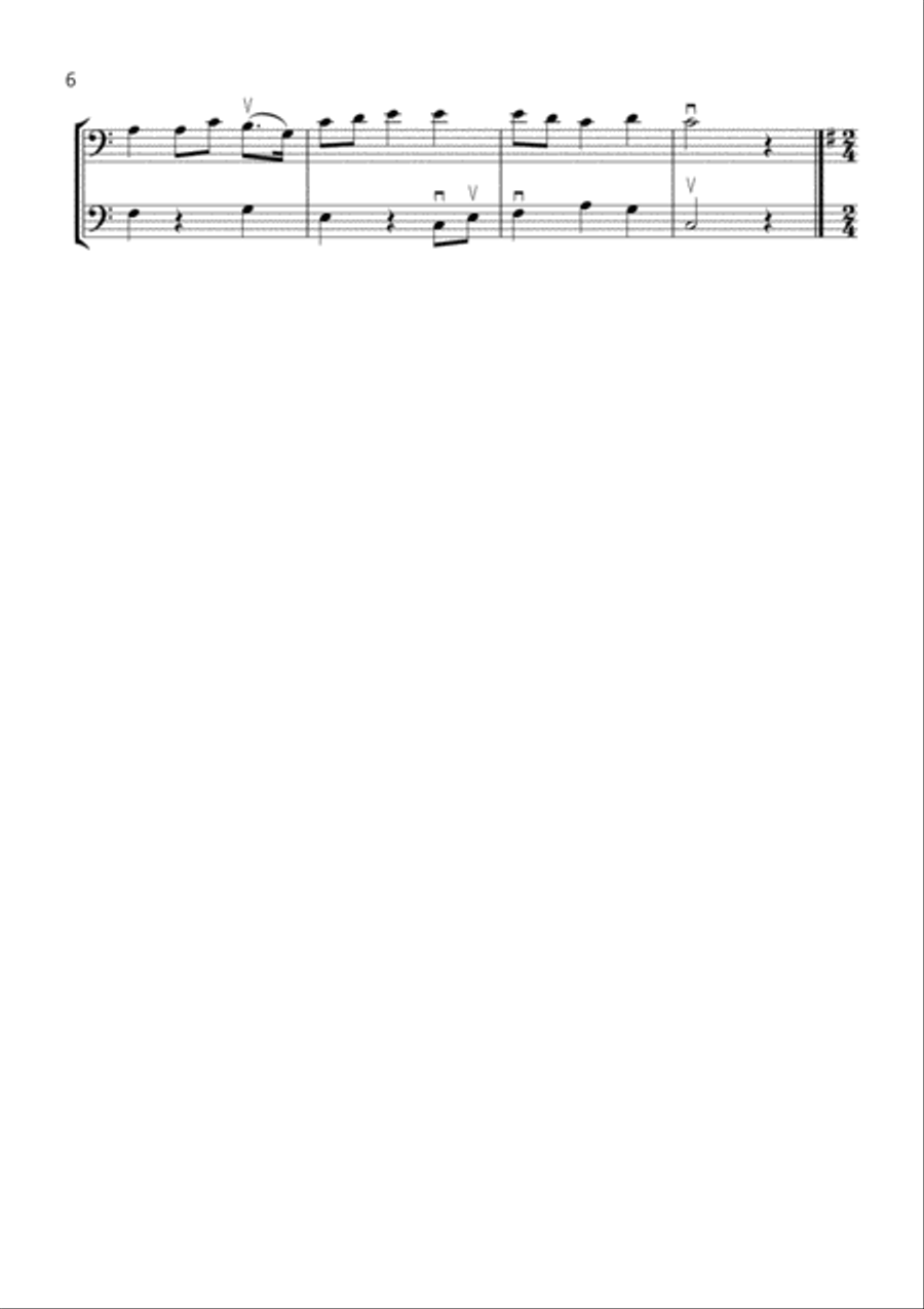 8 Easy Duets for Cello And Double Bass String Duet scores gallery preview page 6