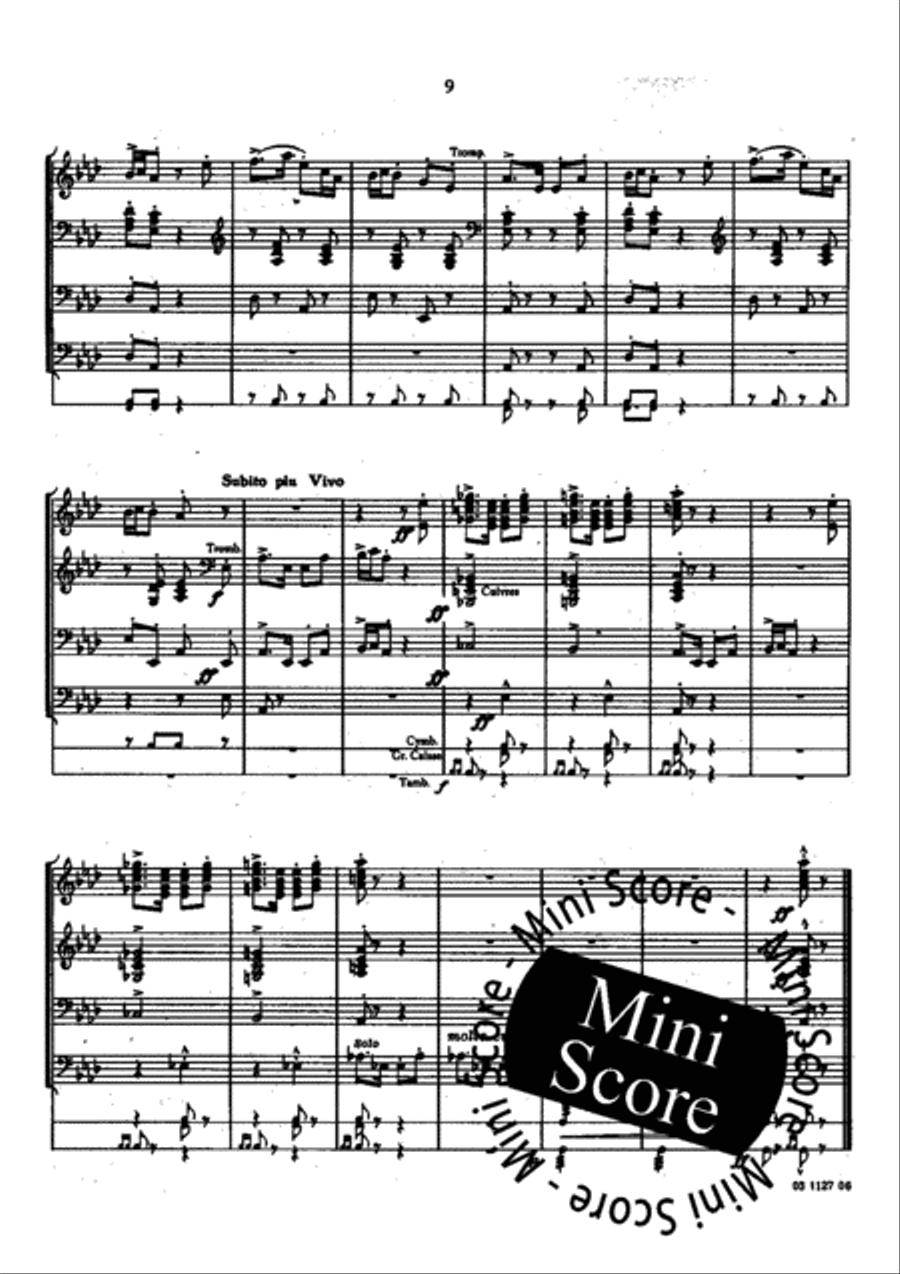 Petit Divertimento Fanfare Band scores gallery preview page 13