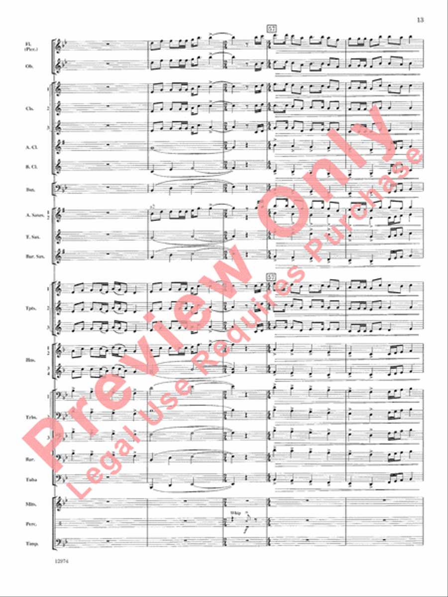 Cumberland Cross Cumberland Cross Concert Band scores gallery preview page 14