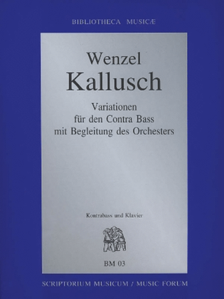 Book cover for Variationen Den Contra Bass Mit Begleitung Des Orchesters