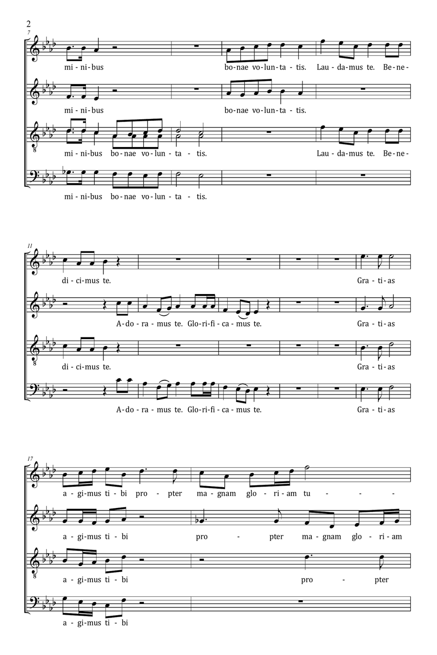 Gloria 2023 Gloria 2023 4-Part scores gallery preview page 2