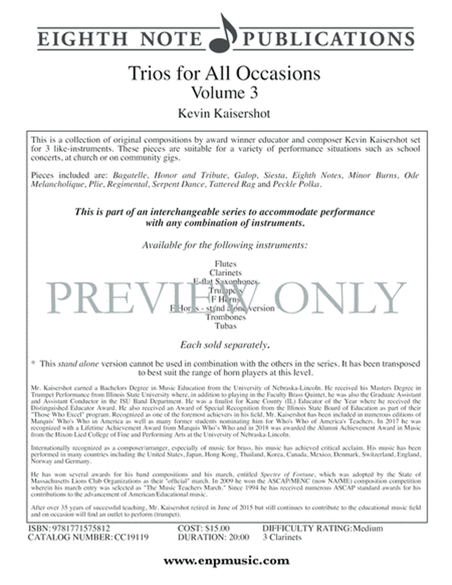 Trios for All Occasions image number null