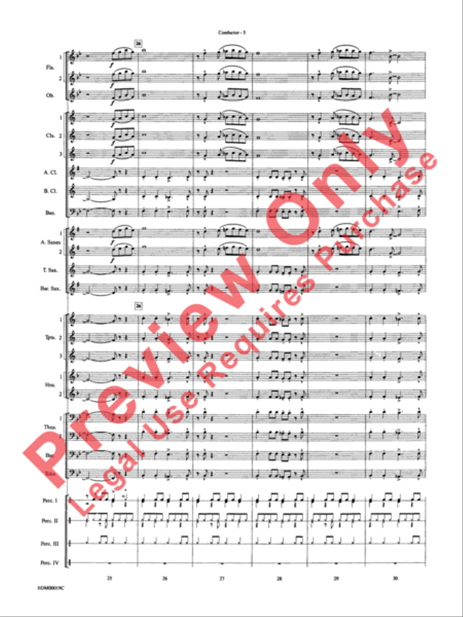 Carnaval de Brasil Concert Band scores gallery preview page 7