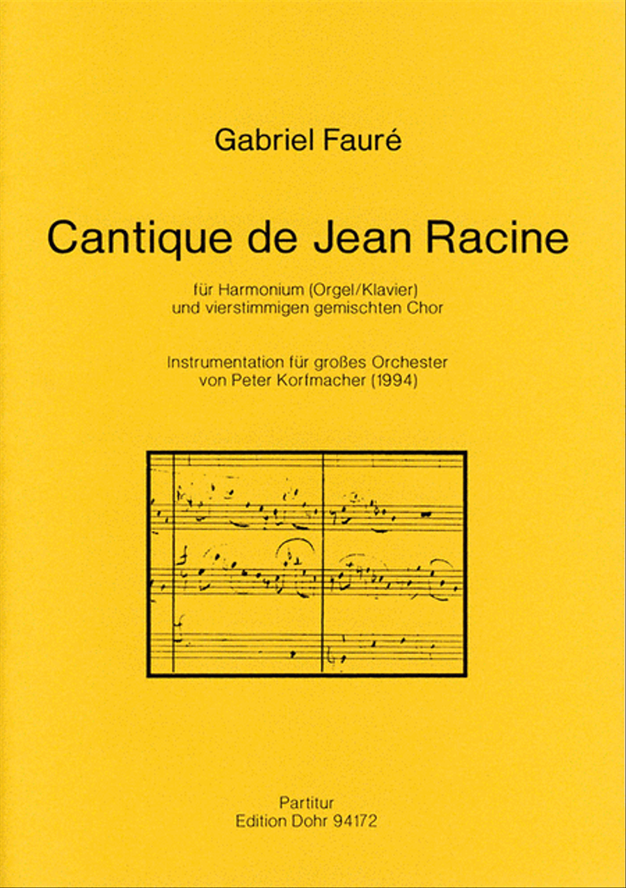 Cantique de Jean Racine op. 11 (1863/64) (für Chor und großes Orchester) 4-Part scores gallery preview page 1