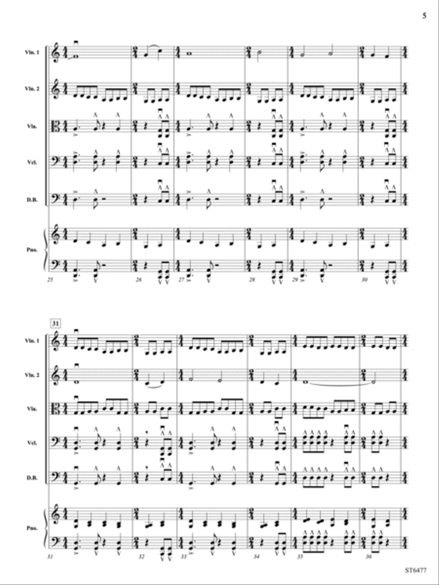 East My (Rosin) Dust: Score String Orchestra scores gallery preview page 5