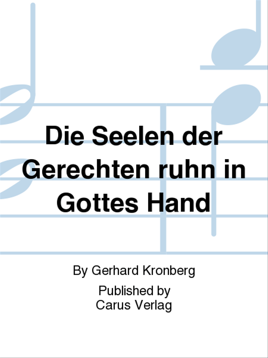 Die Seelen der Gerechten ruhn in Gottes Hand 4-Part scores gallery preview page 1