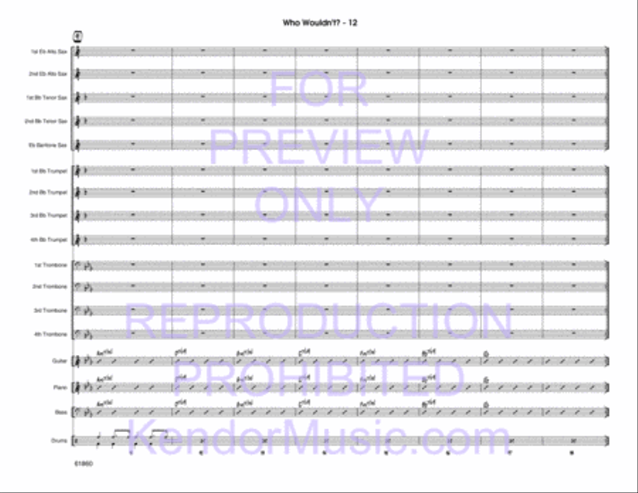 Who Wouldn't? Jazz Ensemble scores gallery preview page 13