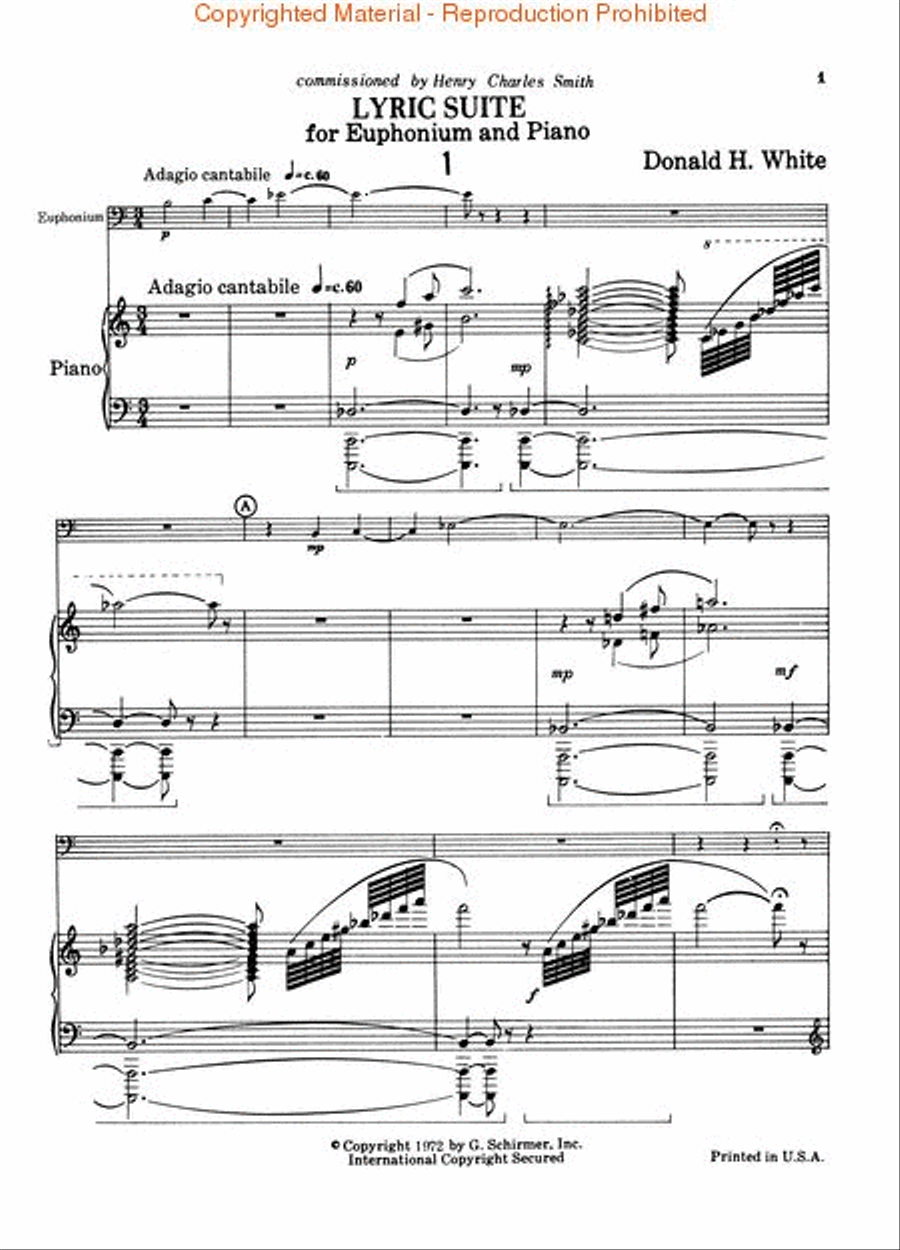 Lyric Suite Lyric Suite Euphonium scores gallery preview page 2