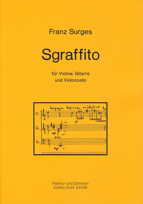 Book cover for Sgraffito für Violine, Gitarre und Violoncello (2008)