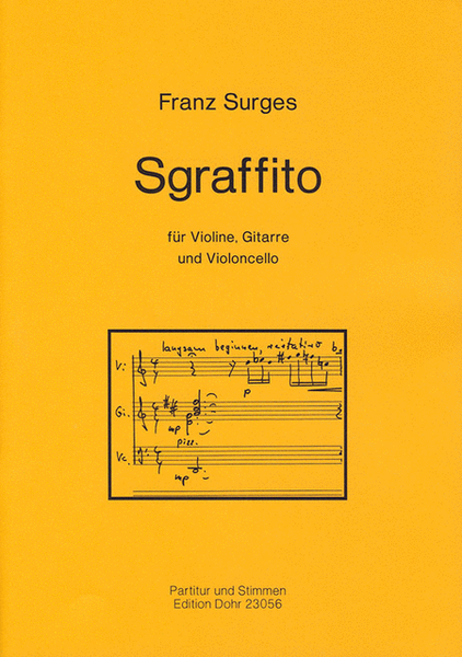 Sgraffito für Violine, Gitarre und Violoncello (2008)