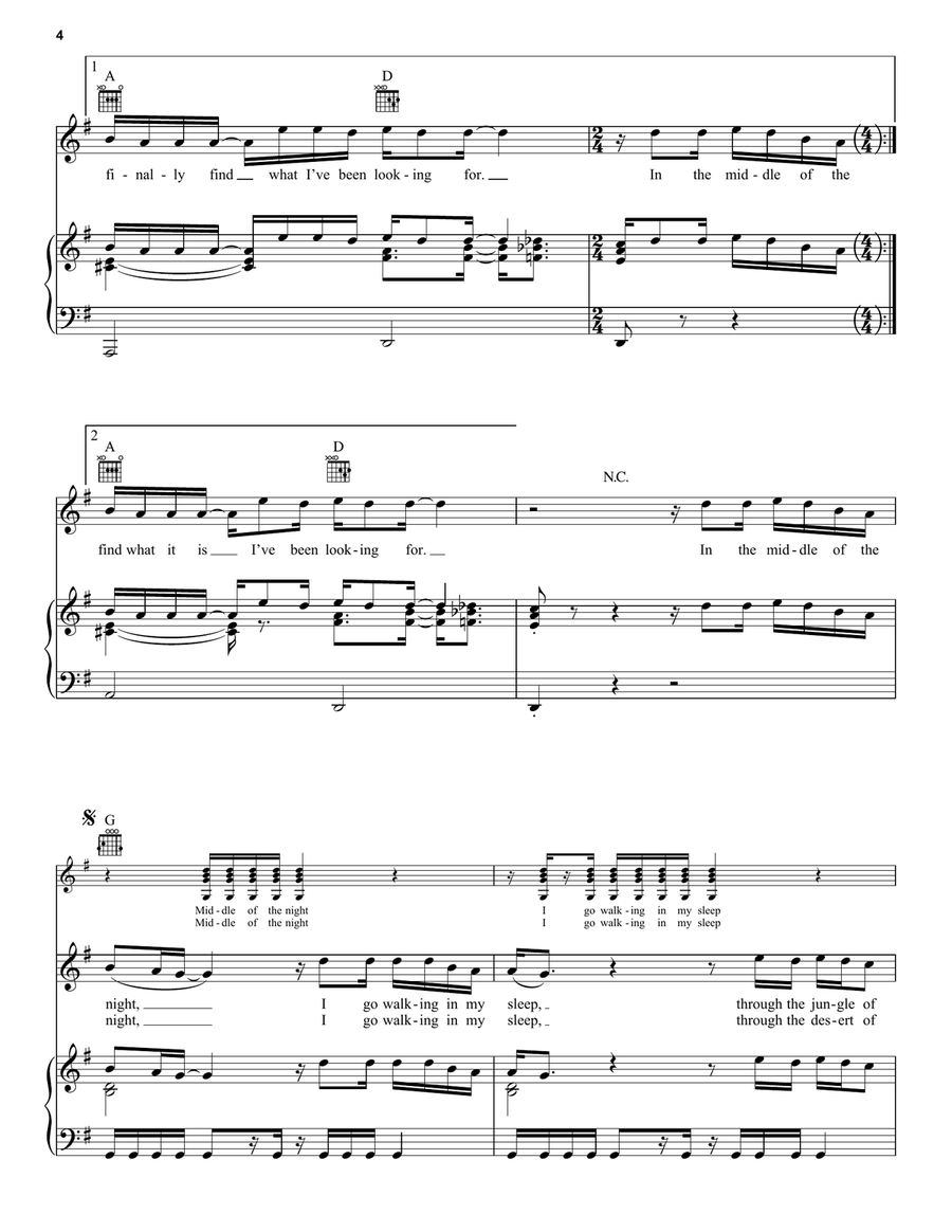 The River Of Dreams The River Of Dreams Piano, Vocal, Guitar scores gallery preview page 4