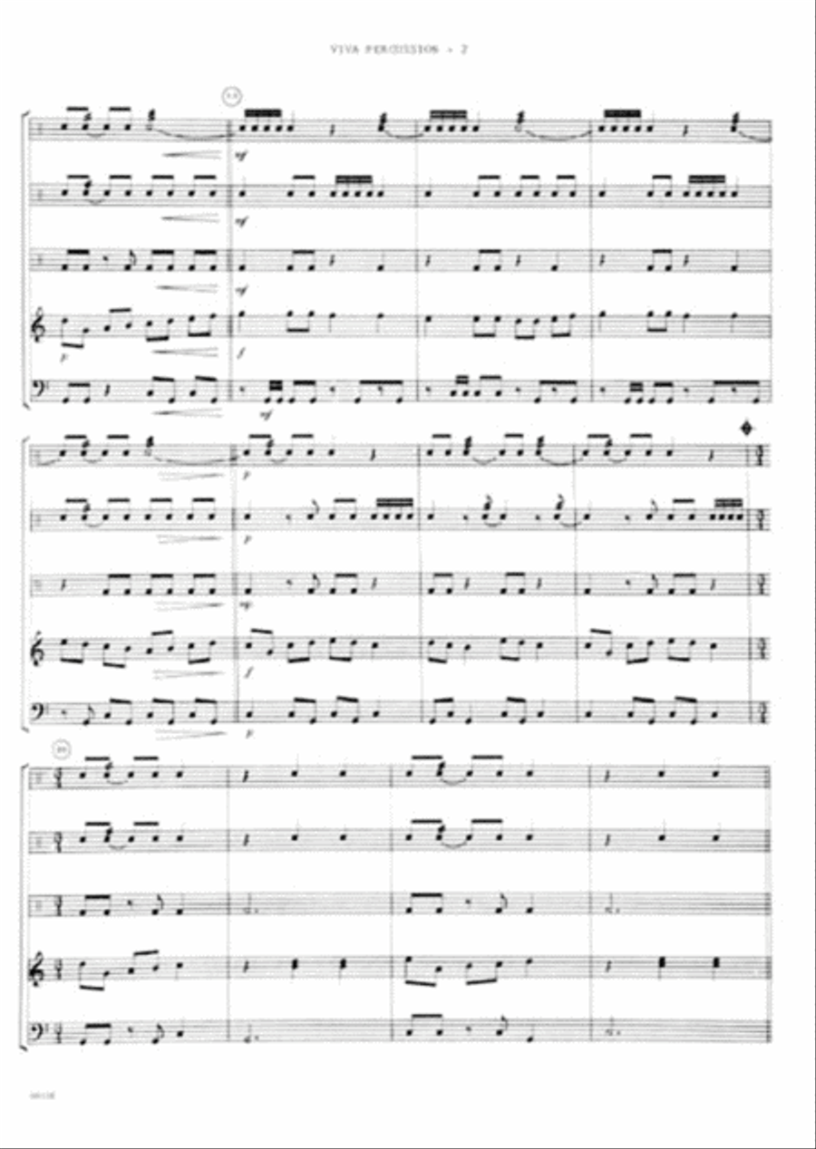 Viva Percussion Viva Percussion Percussion scores gallery preview page 3