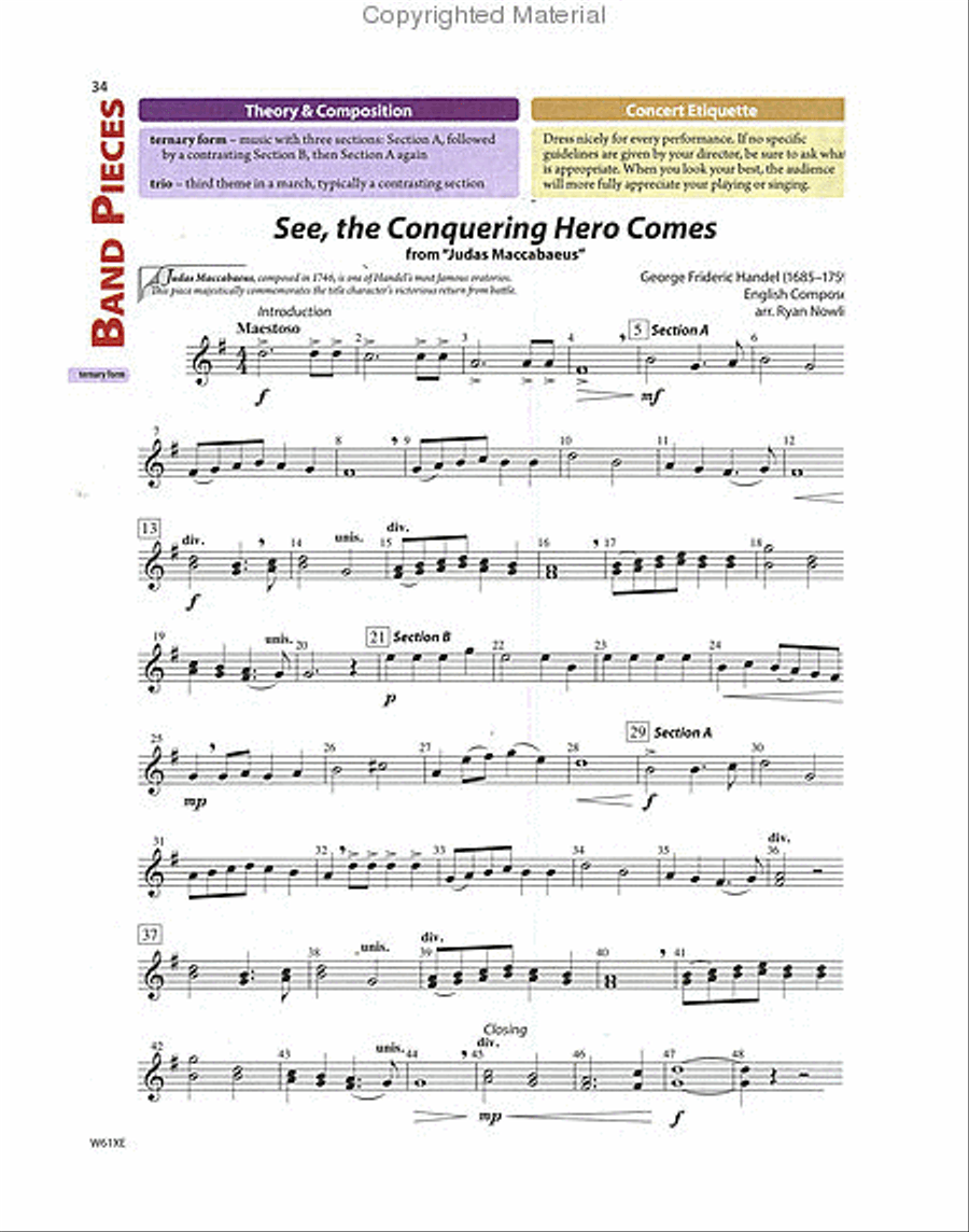Tradition of Excellence Book 1 - Eb Alto Saxophone Concert Band Methods scores gallery preview page 7