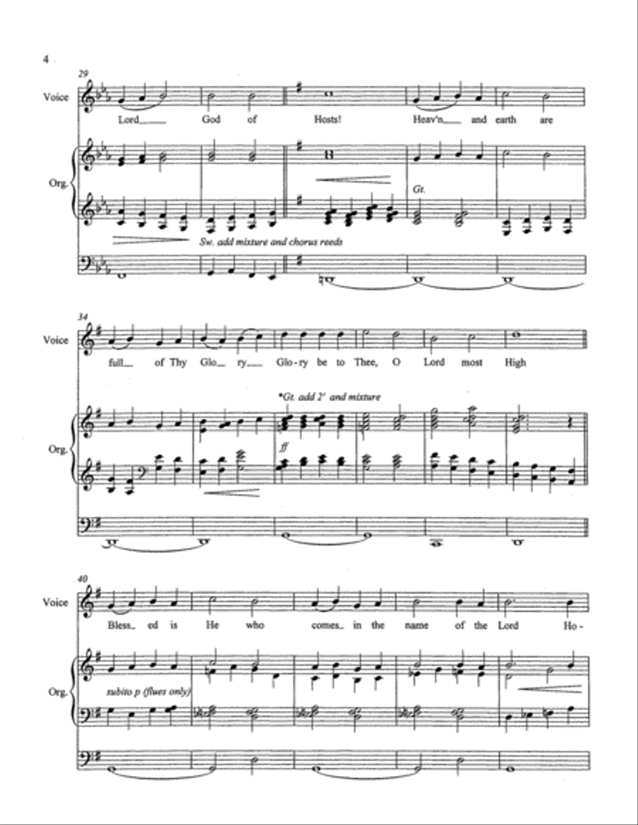 The Somerville Service (Communtion Service Mass) Choir scores gallery preview page 5
