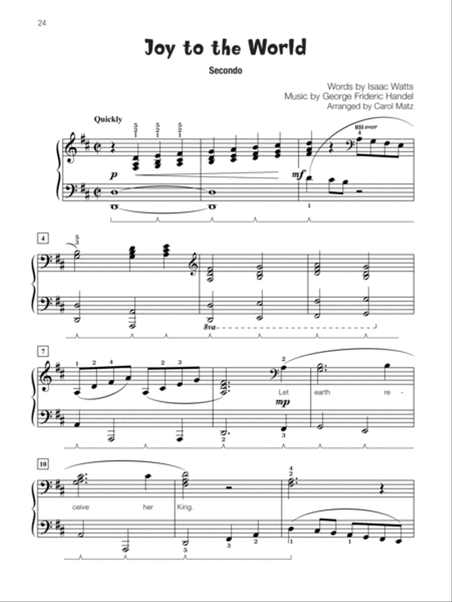 Famous & Fun Christmas Duets, Book 5 Small Ensemble scores gallery preview page 9