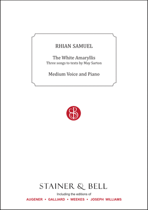 Book cover for White Amaryllis, The. Vce & Pf