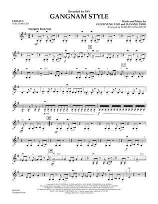 Gangnam Style - Violin 3 (Viola Treble Clef)